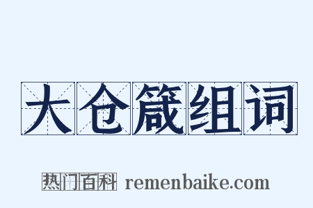 大仓箴组词是什么意思的图片